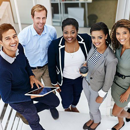 group of smiling people